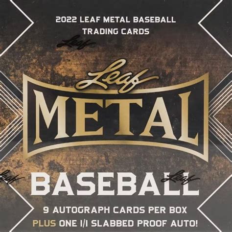 leaf metal baseball hobby box|leaf metal baseball 2022.